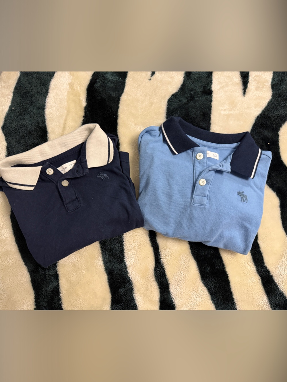 Abercrombie & Fitch Boys Polo Pair in Navy and Light Blue